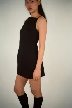 Fashion Sandy Liang Aberdeen Dress In Black