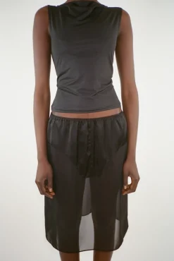 Discount Sandy Liang Ana Top In Black