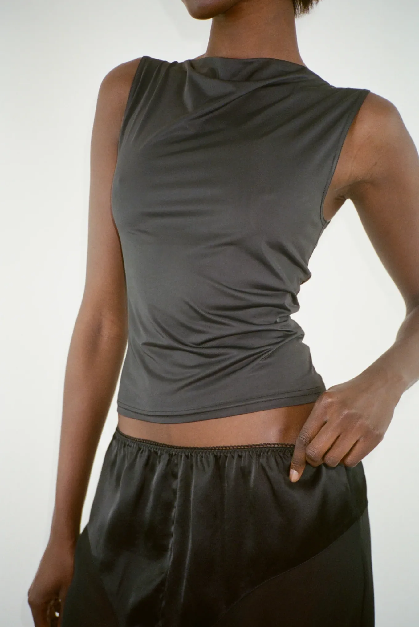 Discount Sandy Liang Ana Top In Black