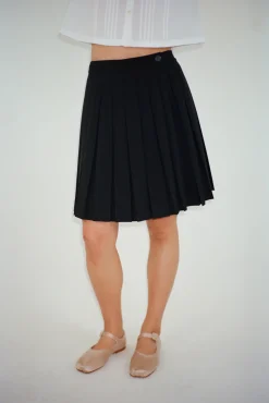 Cheap Sandy Liang Astra Skort In Black