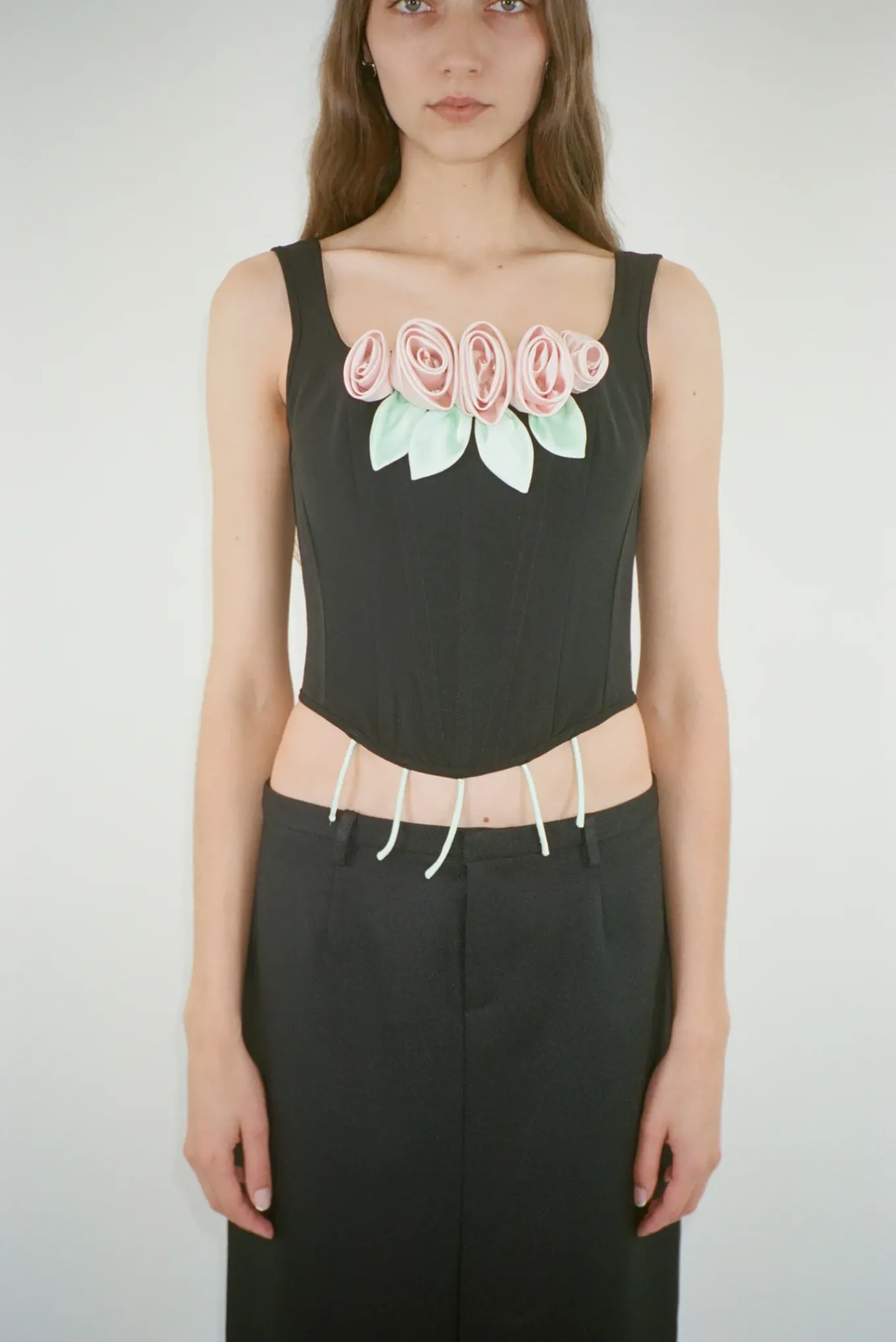 Discount Sandy Liang Barque Corset In Pink