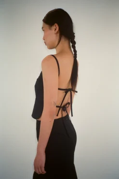 Cheap Sandy Liang Brando Top In Black