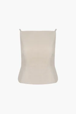 Sale Sandy Liang Brando Top In Natural