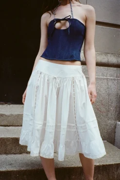 Shop Sandy Liang Calico Skirt