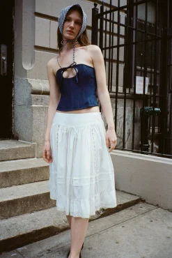 Shop Sandy Liang Calico Skirt