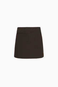 Clearance Sandy Liang Catbus Skirt In Brown
