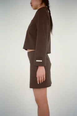 Clearance Sandy Liang Catbus Skirt In Brown