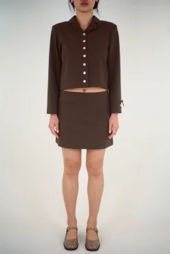 Flash Sale Sandy Liang Charm Jacket In Brown