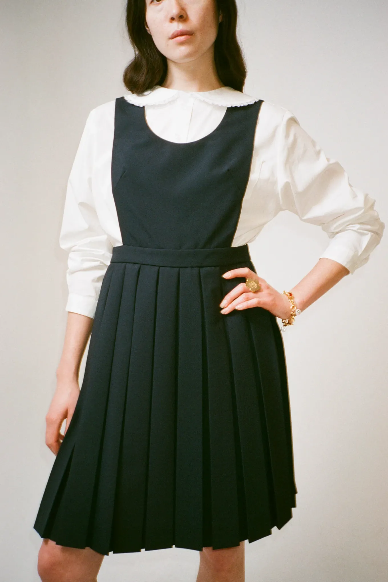 Fashion Sandy Liang Co Pilot Pinafore Dress