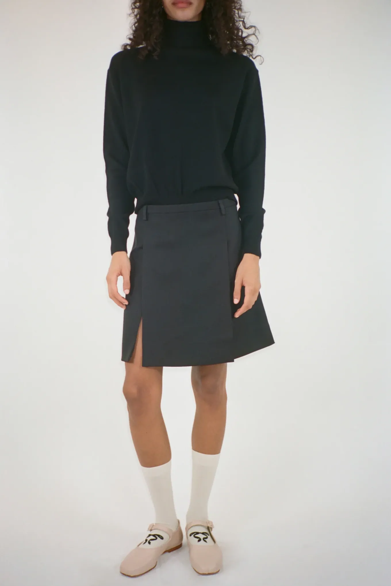 Discount Sandy Liang Dart Skirt In Black