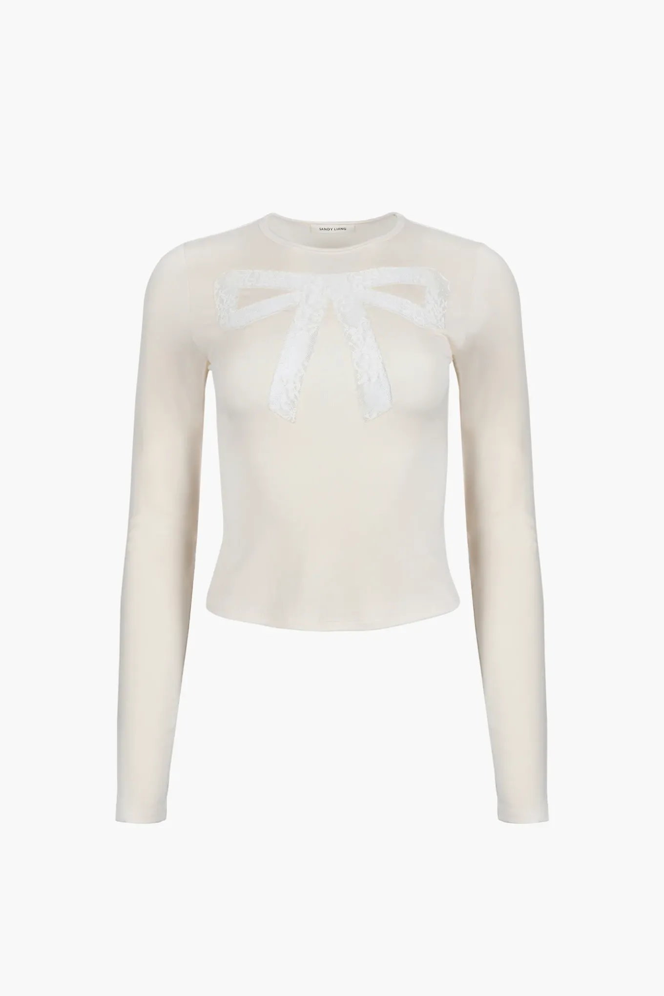 Outlet Sandy Liang Doting Top In Bone
