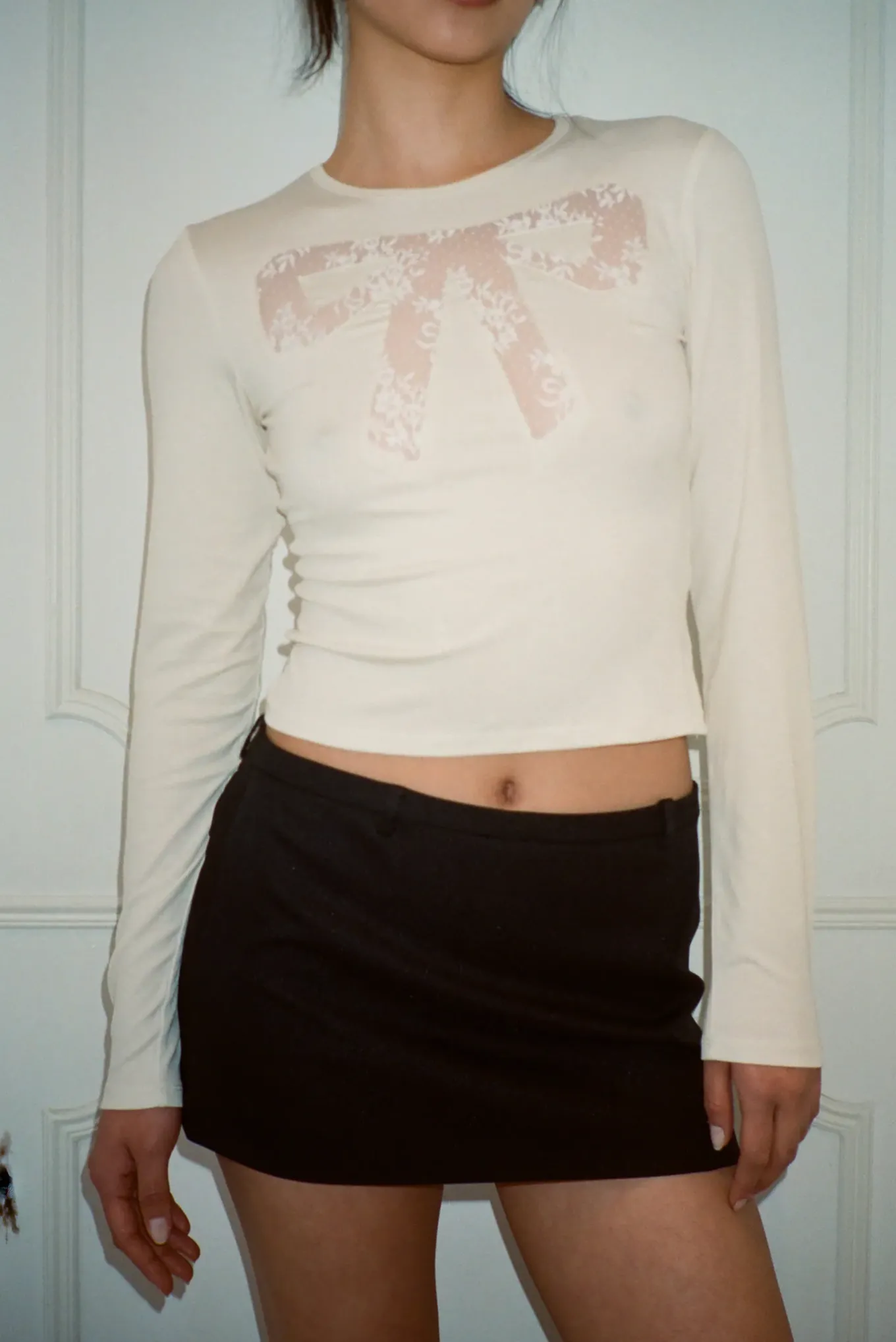Outlet Sandy Liang Doting Top In Bone
