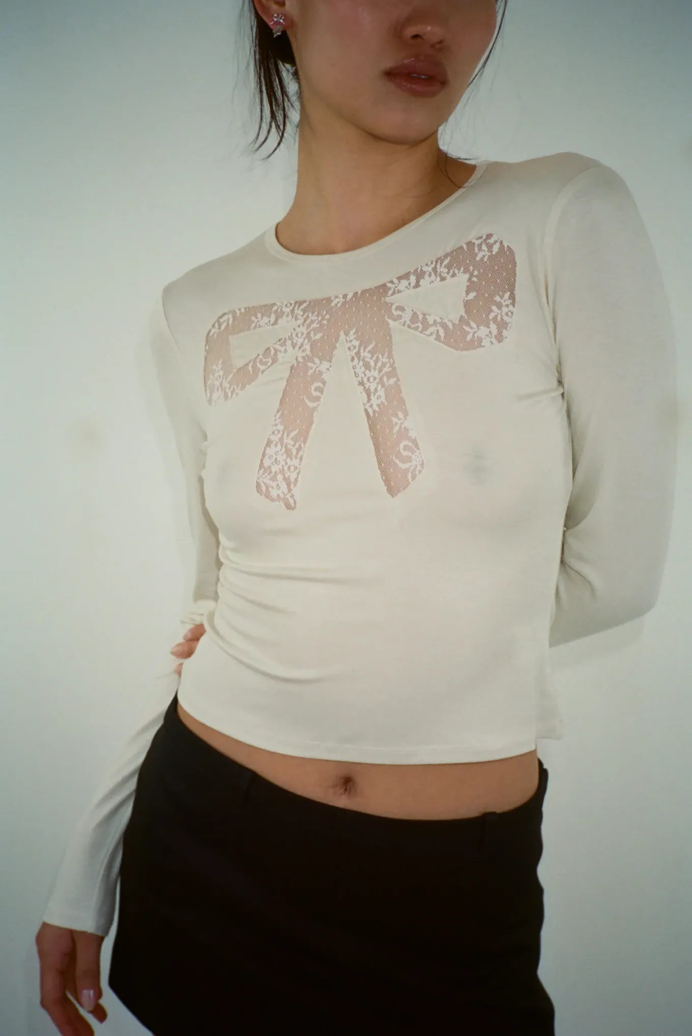 Outlet Sandy Liang Doting Top In Bone