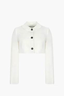 Outlet Sandy Liang Ennis Jacket In Bone