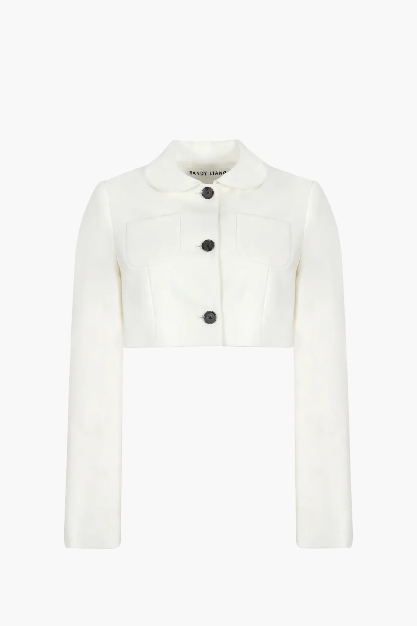 Outlet Sandy Liang Ennis Jacket In Bone
