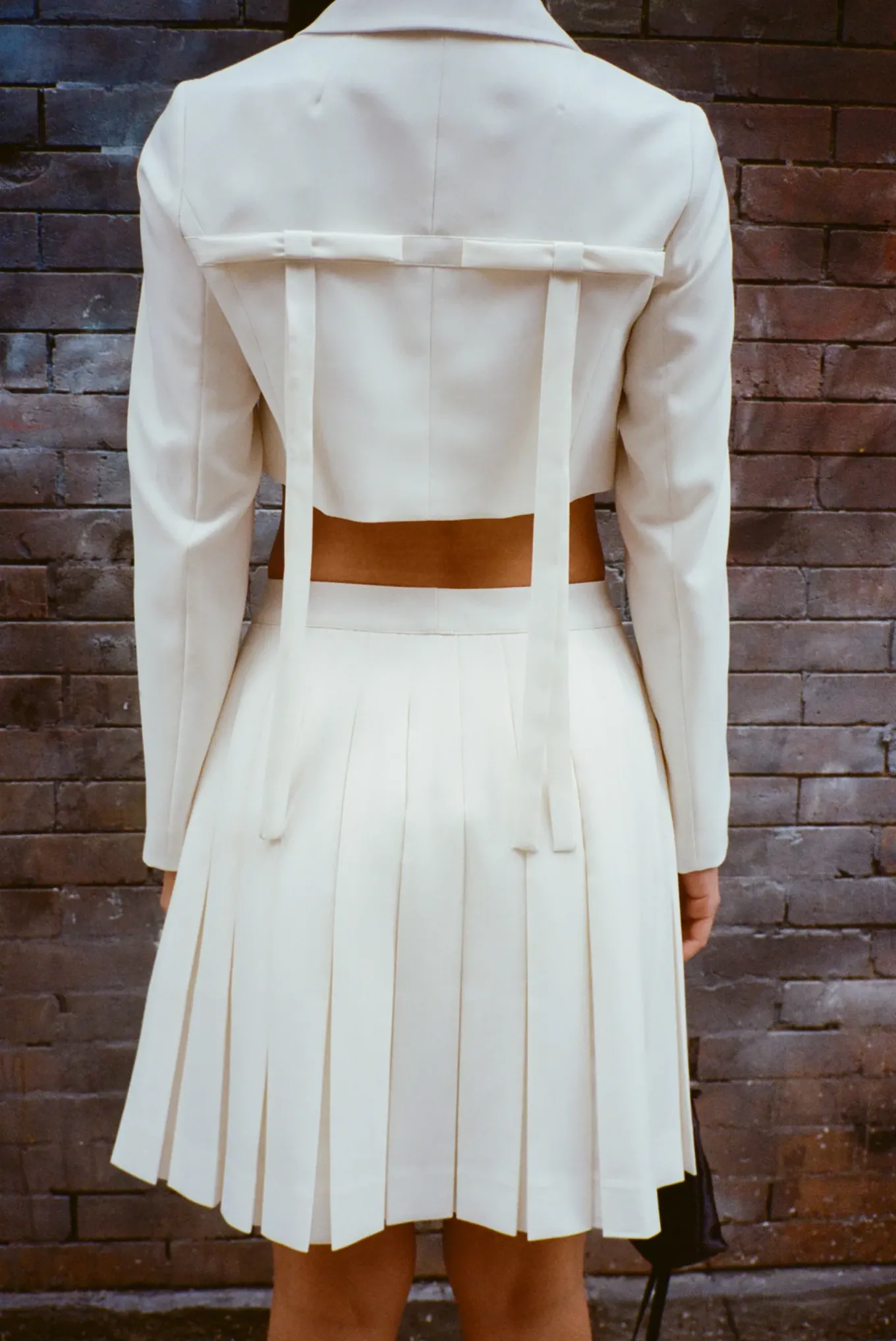 Outlet Sandy Liang Ennis Jacket In Bone