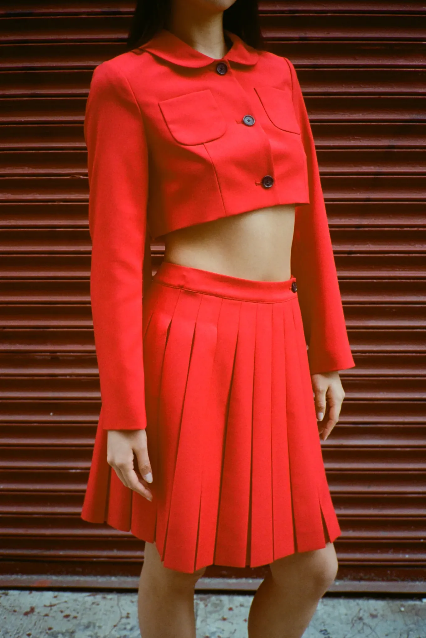 Best Sale Sandy Liang Ennis Jacket In Red