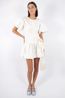 Clearance Sandy Liang Filenes Dress In Cream