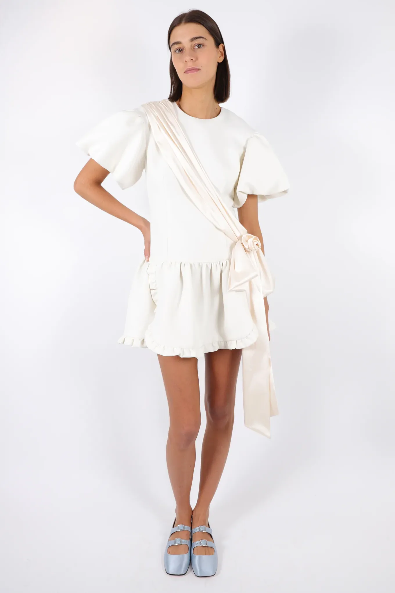 Clearance Sandy Liang Filenes Dress In Cream