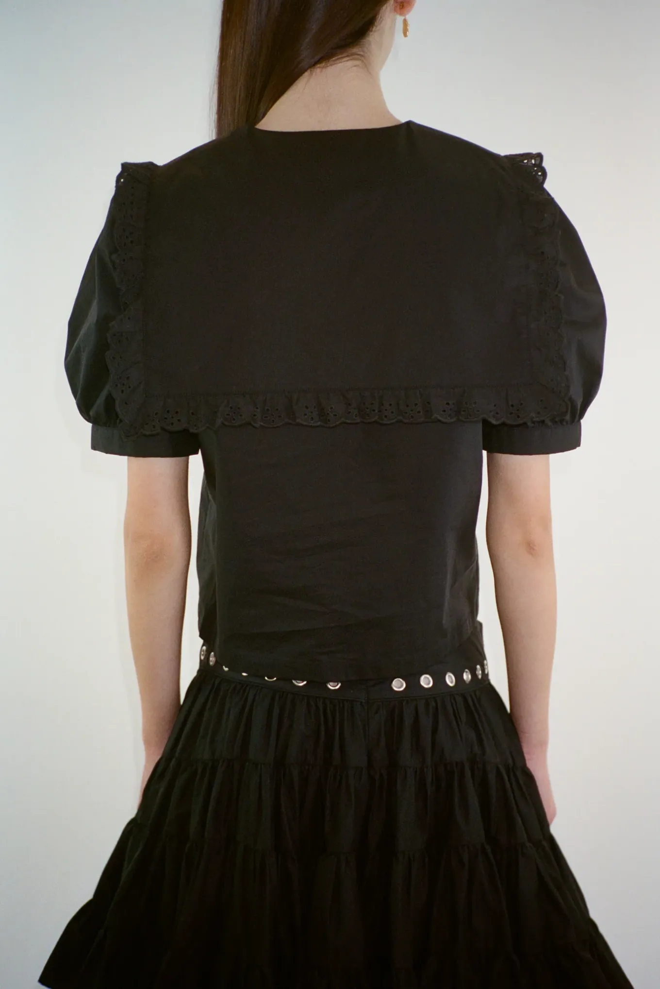 Shop Sandy Liang Florent Top In Black