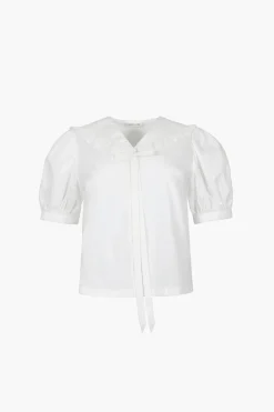 Outlet Sandy Liang Florent Top In White