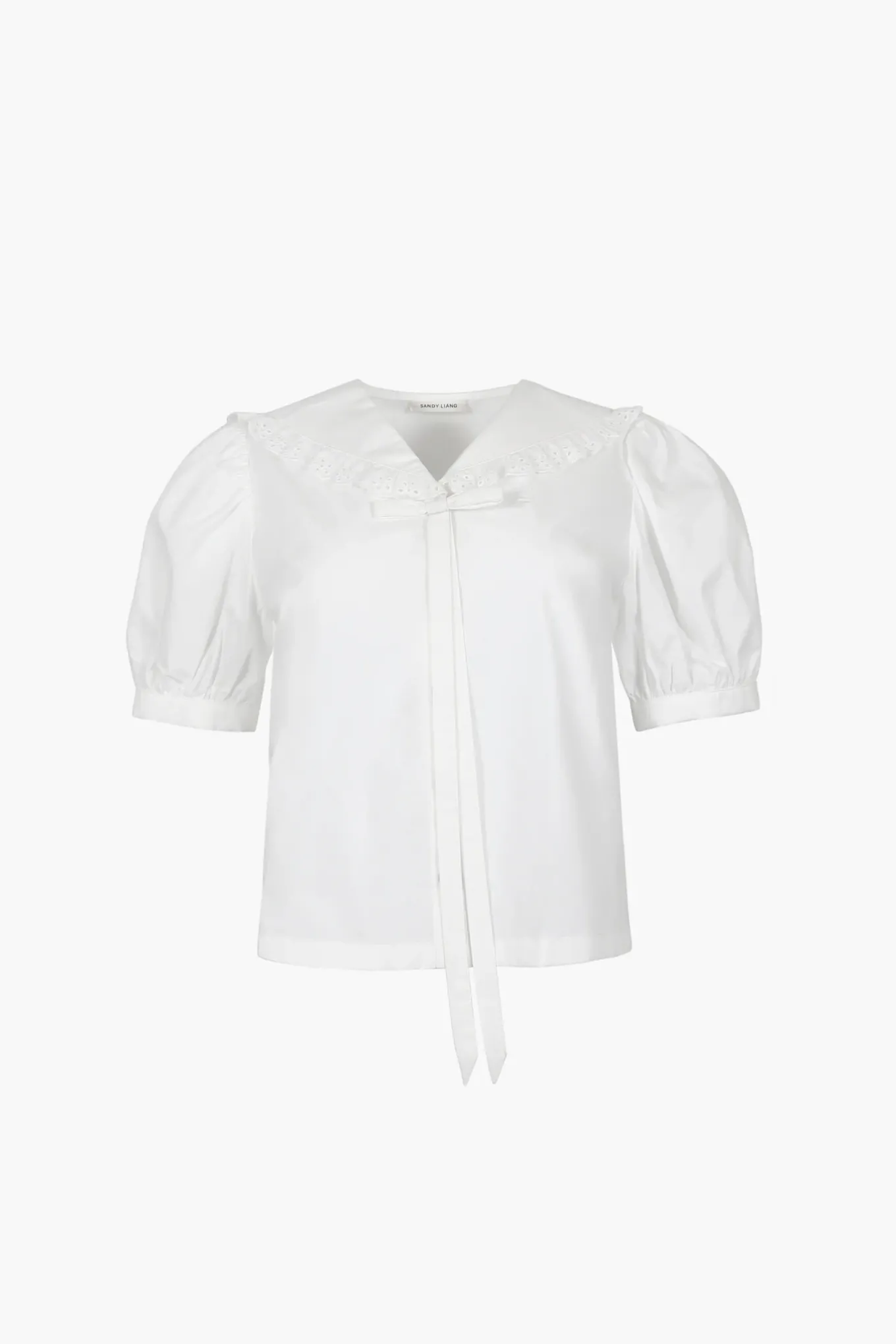 Outlet Sandy Liang Florent Top In White