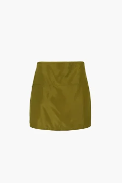 New Sandy Liang Freda Skirt In Pickle