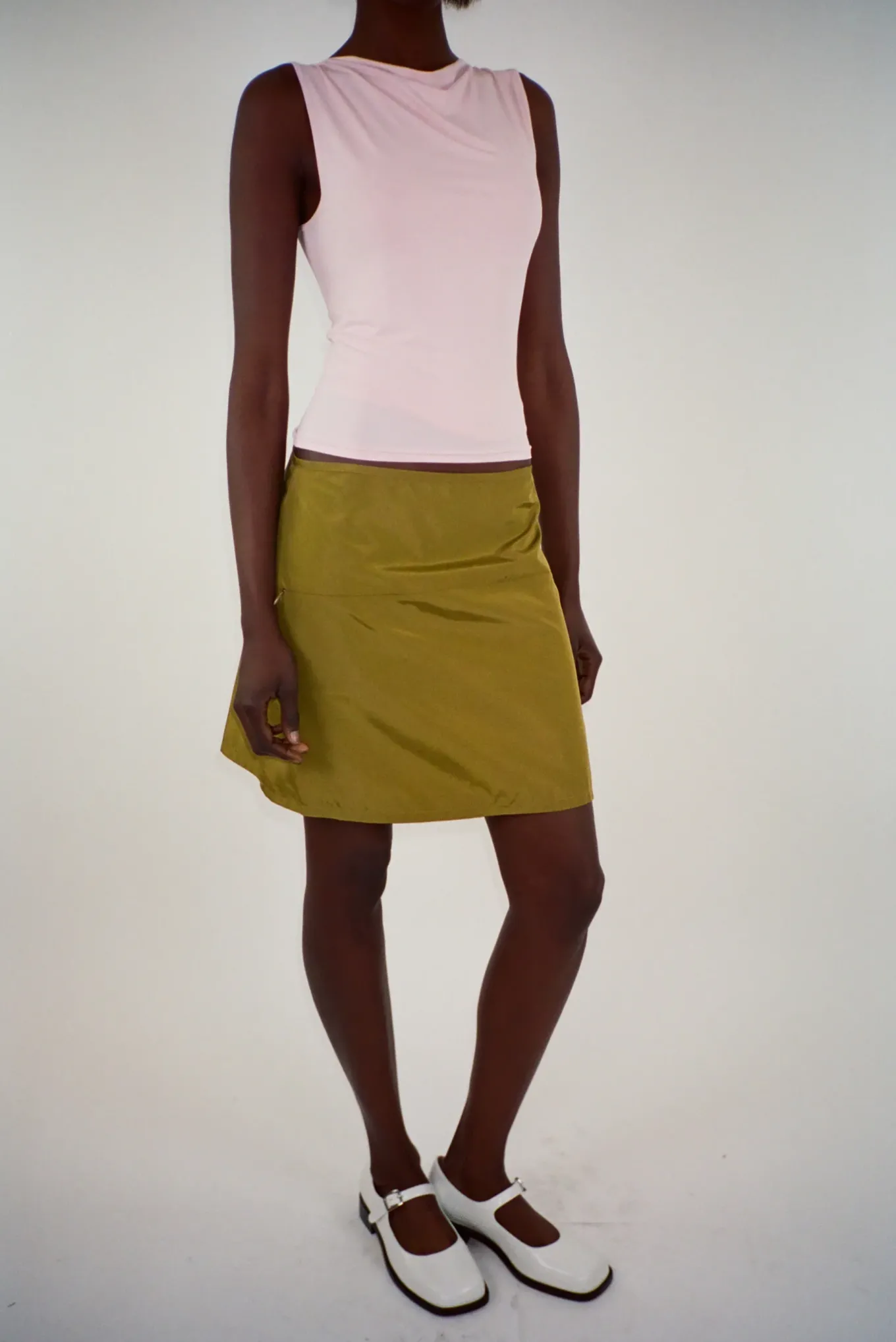 New Sandy Liang Freda Skirt In Pickle