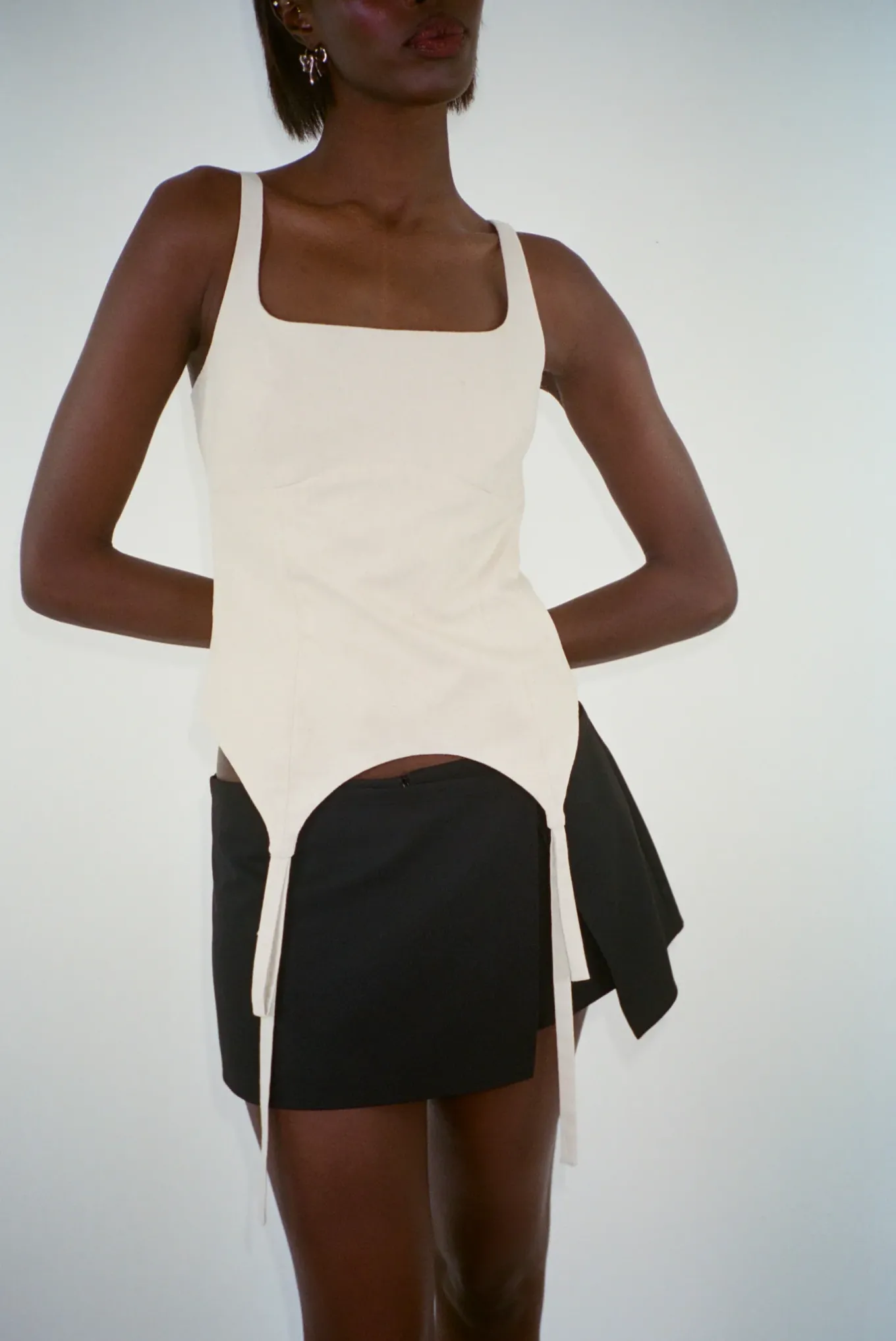 Shop Sandy Liang Goto Skort In Black