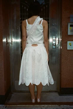Cheap Sandy Liang Greta Skirt In Ballet