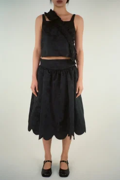 Discount Sandy Liang Greta Skirt In Black
