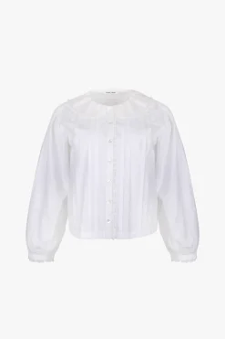 Shop Sandy Liang Grove Top In White