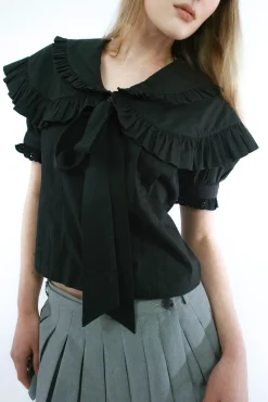 Hot Sandy Liang Guagua Top In Black