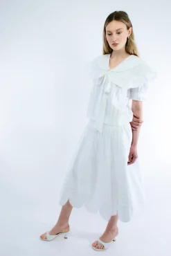 Best Sale Sandy Liang Guagua Top In White