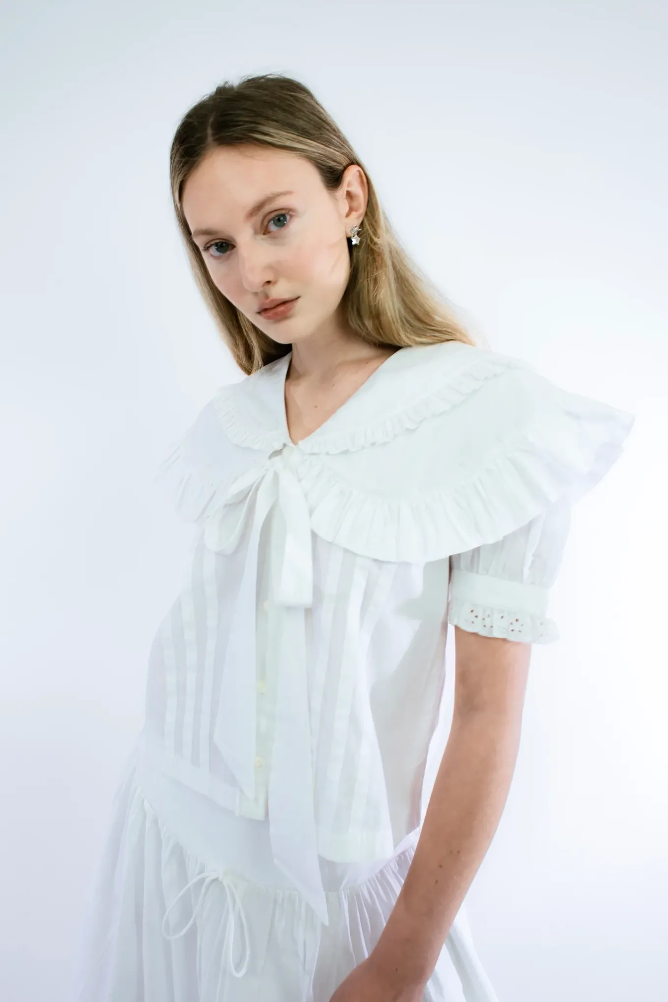 Best Sale Sandy Liang Guagua Top In White