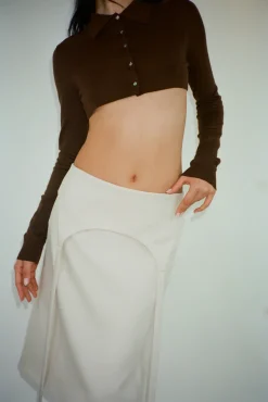 Flash Sale Sandy Liang Halper Skirt In Bone