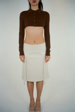 Flash Sale Sandy Liang Halper Skirt In Bone