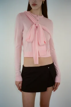 Best Sale Sandy Liang Hermit Cardigan In Pink