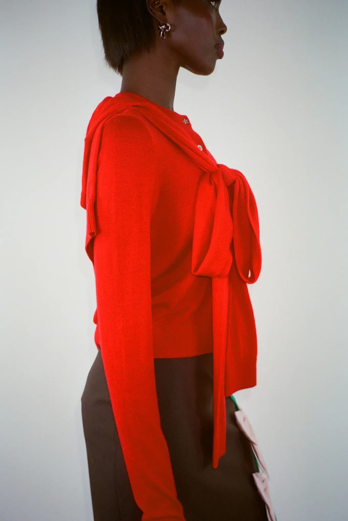 Best Sale Sandy Liang Hermit Cardigan In Red