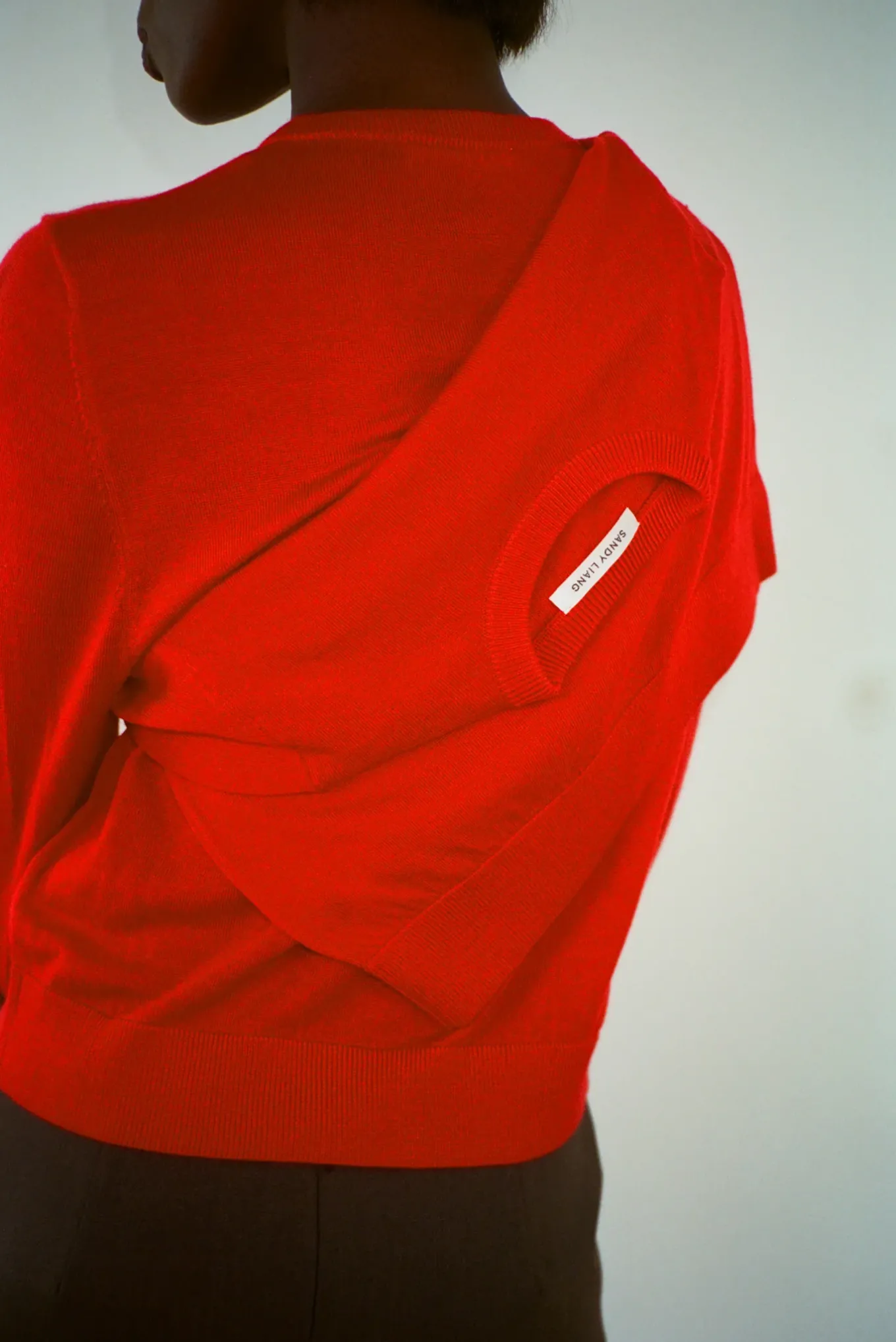 Best Sale Sandy Liang Hermit Cardigan In Red