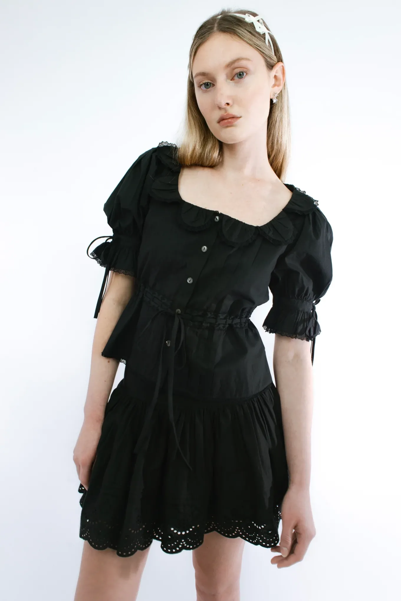 Fashion Sandy Liang Ira Skirt In Black