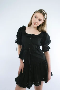 Fashion Sandy Liang Ira Skirt In Black