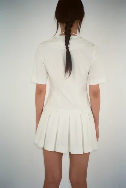 Fashion Sandy Liang Kerry Dress In Bone