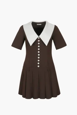 Flash Sale Sandy Liang Kerry Dress In Brown