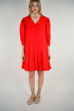 Best Sale Sandy Liang Kismet Dress In Red