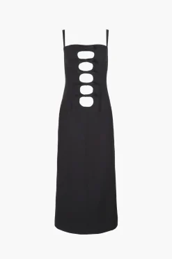 Cheap Sandy Liang Leonie Dress In Black