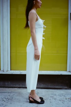 Cheap Sandy Liang Leonie Dress In Bone
