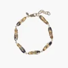 Shop Sandy Liang Mary Jane Bracelet In Gold Vermeil