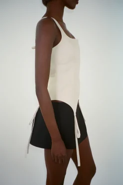 Shop Sandy Liang Miep Top In Natural
