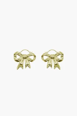 Clearance Sandy Liang Monyo Hoops In Gold